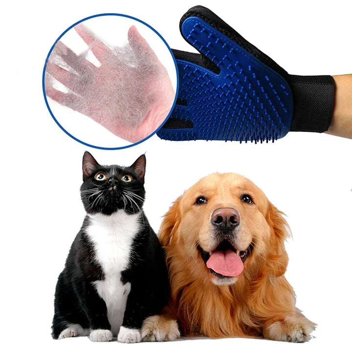 Luva de Higiene em Silicone para Animais – Escova e Removedor de Pelos | Ideal para Banho e Escovagem de Cães e Gatos