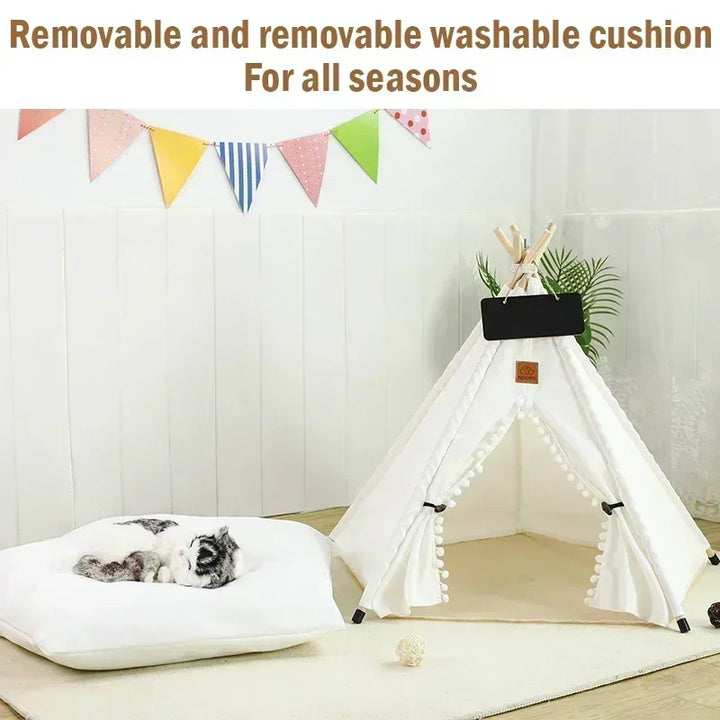 Cabana Pet Estilo Tenda – Conforto, Estilo e Diversão para seu Melhor Amigo!