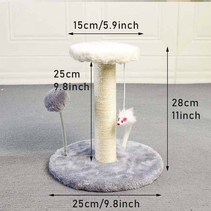 Torre Arranhador para Gatos com Brinquedos Interativos