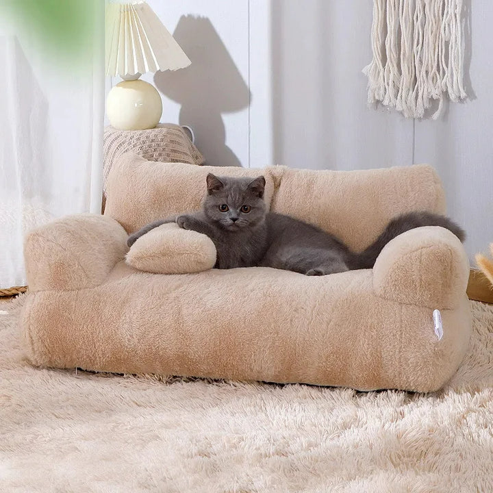 Cama Luxuosa para Gatos – Estilo Sofá, Quente e Aconchegante para o Inverno | Ideal para Gatos e Cães de Pequeno e Médio Porte