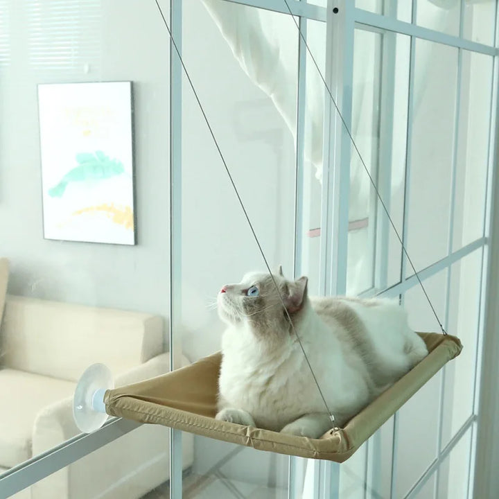 Rede Suspensa para Gatos – Cama Aérea de Janela, Casa e Ninho para Gatinhos, Suporta até 20kg