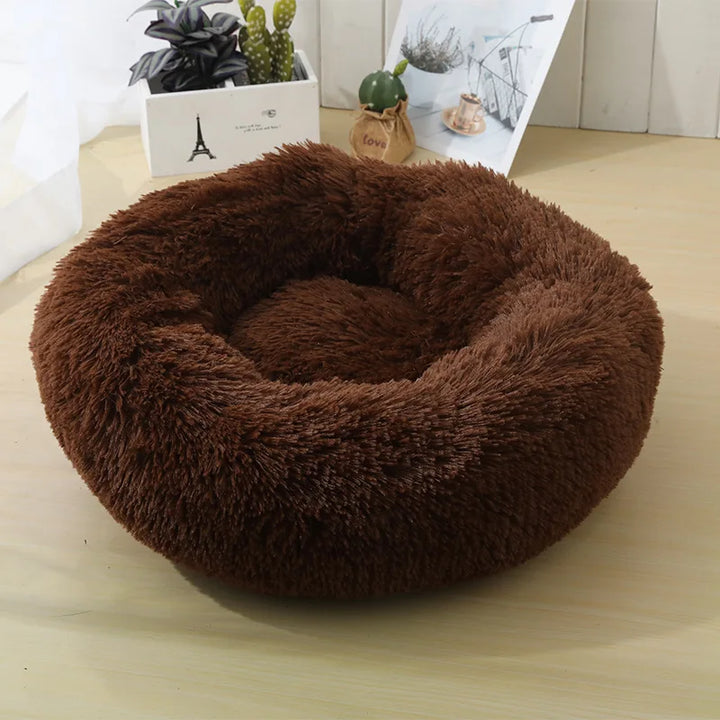Cama Ninho Redonda em Peluche para Gatos , Aconchegante, Removível e Lavável | Decoração Universal para Casa 🐾