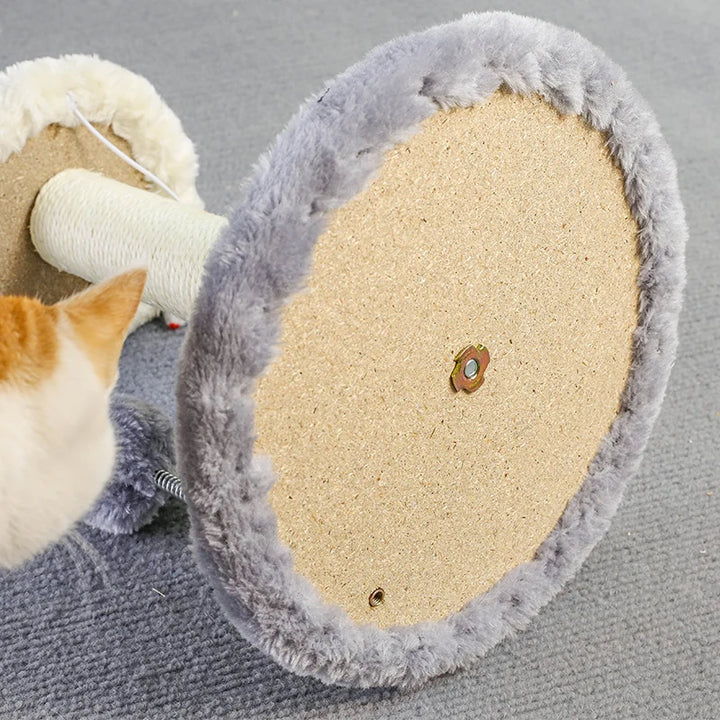 Torre Arranhador para Gatos com Brinquedos Interativos