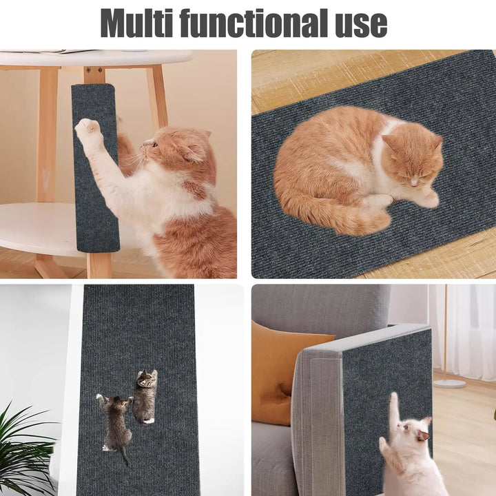 Tapete Protetor Anti-Arranhões para Gatos – Autocolante, Ajustável e Cortável | Proteção para Móveis, Sofás e Cantos de Parede