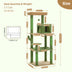 Torre Arranhadora “Cacto” para Gatos XL – Aventura, Conforto e Estilo em 6 Andares!