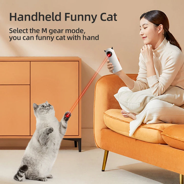 Diversão Inteligente para Pets – Laser Automático ROJECO, Brinquedo Portátil para Gatos e Cães